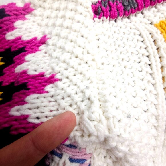 Women's Multicolor Graphic Sweater - Picture 7 of 14